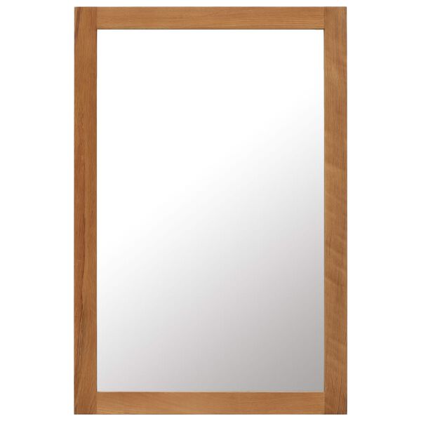 vidaXL Spiegel 60x90 cm Eiche Massivholz
