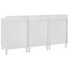 vidaXL Arbeitsschrank 180x60x96 cm Edelstahl