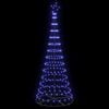 vidaXL LED-Weihnachtsbaum mit 290 LEDs Blau 100 x 100 x 250 cm Metall