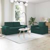 vidaXL Sofa 2 pcs Dunkelgr&uuml;n