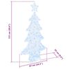 vidaXL Weihnachtsbaum mit 160 LEDs Kaltwei&szlig; 151 cm Acryl