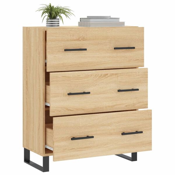 vidaXL Sideboard Sonoma-Eiche 69,5x34x90 cm Holzwerkstoff