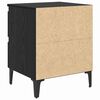 vidaXL Nachttisch 2 pcs Schwarz Eichen-Optik 40 x 35 x 50 cm