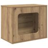 vidaXL Katzenhaus Artisan-Eiche 51 x 30 x 42,5 cm Holzwerkstoff