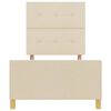 vidaXL Bettgestell mit Kopfteil Creme 80 x 200 cm Stoff