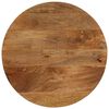 vidaXL Tischplatte &Oslash; 50x2,5 cm Rund Massivholz Mango
