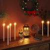 vidaXL LED-Stabkerzen 6 Stk. Flammenlos Elektrisch Warmwei&szlig;