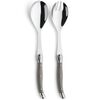 Lou Laguiole 2-tlg. Salatbesteck-Set Tradition Braun