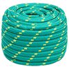 vidaXL Bootsseil Gr&uuml;n 20 mm 50 m Polypropylen