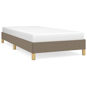vidaXL Bettgestell ohne Matratze Taupe 80x200 cm Stoff