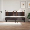 vidaXL H&auml;ngevorderseite Uni Dunkelbraun 170 x 55 x 5 cm Antikes PU