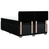 vidaXL Boxspringbett mit Matratze Schwarz 160x200 cm Stoff