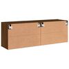 vidaXL TV-Wandschr&auml;nke 2 Stk. Braun Eichen-Optik 60x30x41 cm
