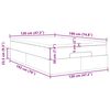 vidaXL Ottomanische Bett mit Matratze Hellgrau 120x190 cm Samt