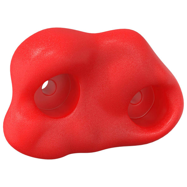 vidaXL Klettergriff 2 pcs Rot 100 x 67 x 43 mm PP