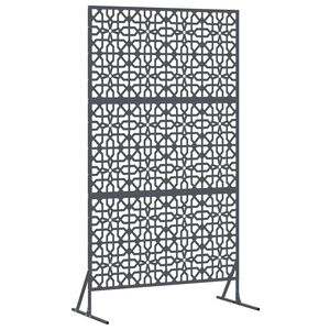 vidaXL Sichtschutz 100 x 50 x 180 cm Stahl Anthrazit