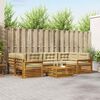 vidaXL Outdoor-Sofagarnitur mit Kissen 8 pcs Natur und Beige