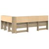 vidaXL Aufbewahrungskopfteil Sonoma-Eiche 160 cm Holzwerkstoff