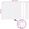 vidaXL Eurozaun Grau 1,6 x 10 m PVC-beschichtetes Eisen