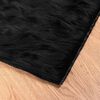 vidaXL Kunstschaffell Teppich Tafalla Schwarz 240 x 340 cm Polyester