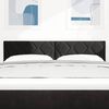 vidaXL LED Kopfteil Schwarz 144 cm Kunstleder