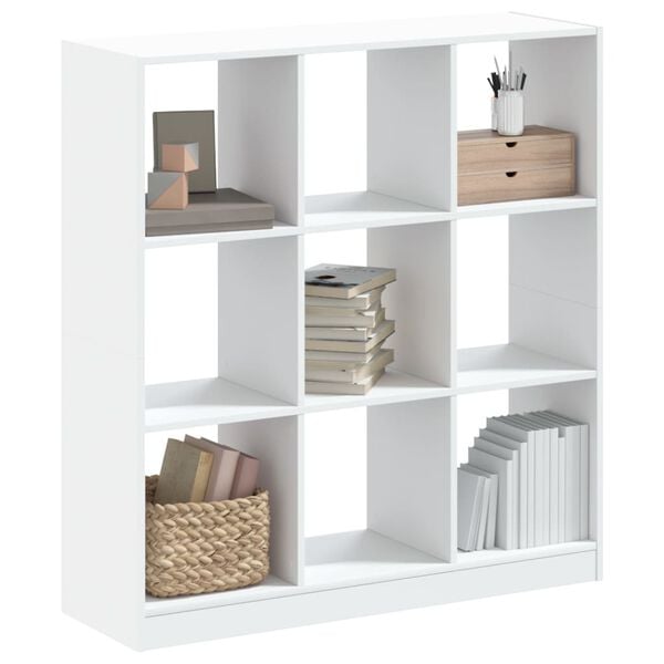 vidaXL B&uuml;cherregal Wei&szlig; 102x32x108 cm Holzwerkstoff