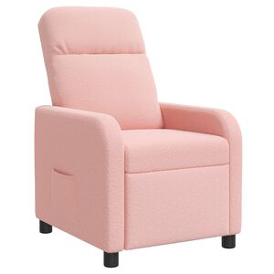 vidaXL Liegesessel Rosa Boucl&eacute;