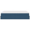 vidaXL Ottoman-Bett mit Matratze Blau 140x190 cm Stoff