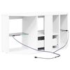 vidaXL Eck-LED-TV-Schrank Wei&szlig; 100 x 40 x 50 cm Holzwerkstoff