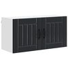 vidaXL Wandschrank LUCCA Schwarz 80 x 31 x 40 cm Holzwerkstoff