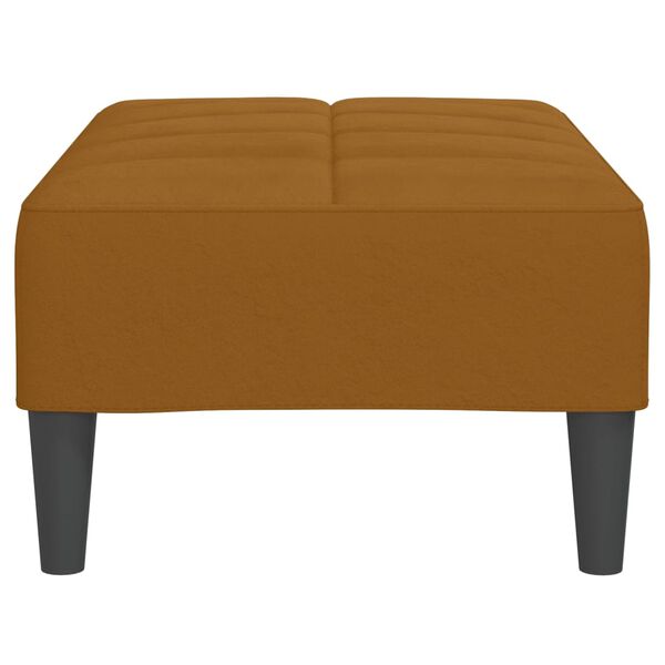 vidaXL Fu&szlig;hocker Braun 78x56x32 cm Samt
