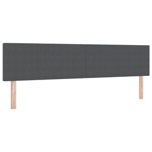 vidaXL Kopfteil mit Kopfteil Dunkelgrau 200 cm Kunstleder
