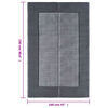 vidaXL Outdoor-Teppich ARAKIL Grau 160x230 cm PP