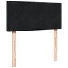 vidaXL Boxspringbett mit Matratze Schwarz Samt