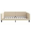 vidaXL Tagesbett Creme 100x200 cm Stoff