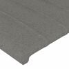 vidaXL Bettgestell ohne Matratze Dunkelgrau 90x200 cm Stoff