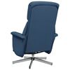 vidaXL Massagesessel mit Fu&szlig;teil Blau Stoff
