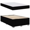 vidaXL Bettrahmen mit Matratze Schwarz 120 x 200 cm Stoff
