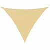 vidaXL Sonnensegel Sandfarbe 3,5x3,5x4,9 m 100% Polyester Oxford