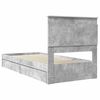 vidaXL Aufbewahrungsbett Beton Grau 90 x 200 cm Holzwerkstoff