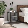 vidaXL Wand-Nachttisch Grau Sonoma 40x31x39,5 cm