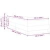 vidaXL Boxspringbett mit Matratze Blau 100 x 200 cm Stoff