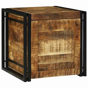 vidaXL Aufbewahrungsbox Braun und Schwarz 50 x 50 x 50 cm