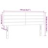 vidaXL Kopfteile 2 Stk. Rosa 72x5x78/88 cm Samt