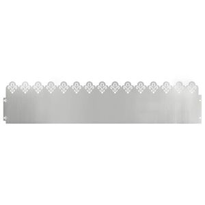 vidaXL Rasenkanten 10 stk. 103 x 0,05 x 22 cm Verzinkter Stahl Silber