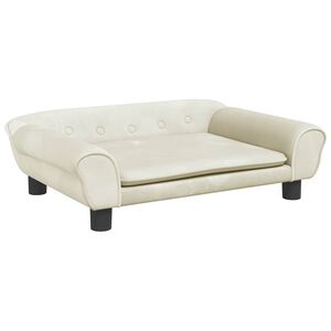 vidaXL Kindersofa Creme 70x45x26 cm Samt