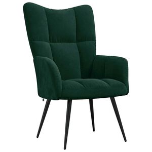 vidaXL Relaxsessel Dunkelgr&uuml;n Samt