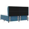 vidaXL Boxspringbett mit Matratze Dunkelblau 200 x 200 cm Polyester