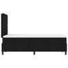 vidaXL Boxspringbett mit Matratze Schwarz 120 x 200 cm Stoff