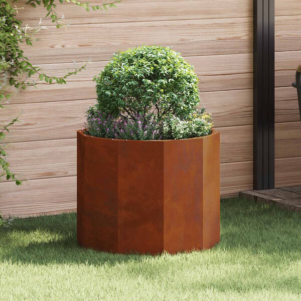 vidaXL Pflanzk&uuml;bel Rostig 60 x 60 x 50 cm Wetterfeststahl